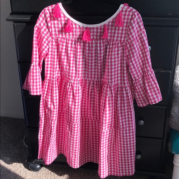 shein gingham dress